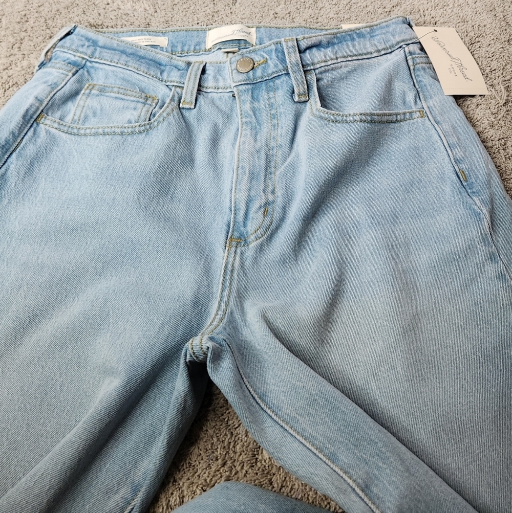 Women's High-Rise Flare Jeans - Universal Thread Light Wash 8 Long - Picture 3 of 16